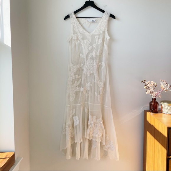 Vintage 90s Newport News Sheer Slip Dress - Picture 13 of 16